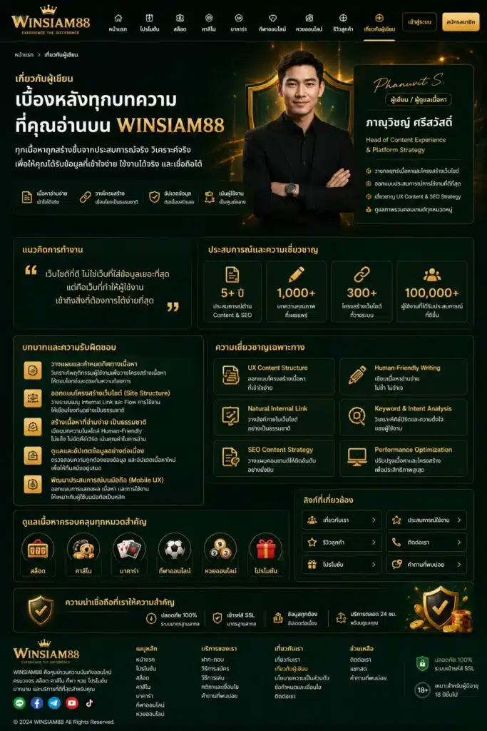 ผุ้เขียน - winsiam88